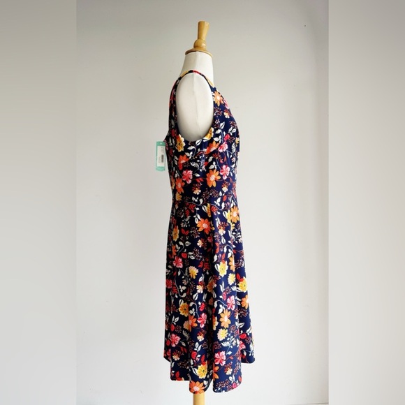 NWT DM COLLECTION Alonsa Floral Knit Dress 14 - Picture 4 of 5